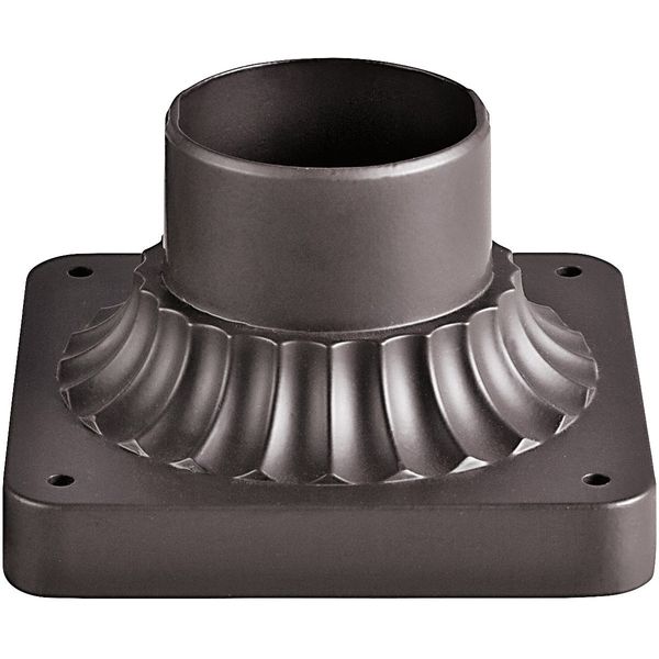 Kichler 9592AZ Accessory Pedestal Mount, Architectural Bronze, 12-Inch