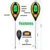 4 in 1 LCD Digital PH Tester Soil Water Moisture Light Temperature Test Meter US
