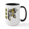 CafePress Transformers Grimlock Hat 15 oz (444 ml) Ceramic Coffee Mug