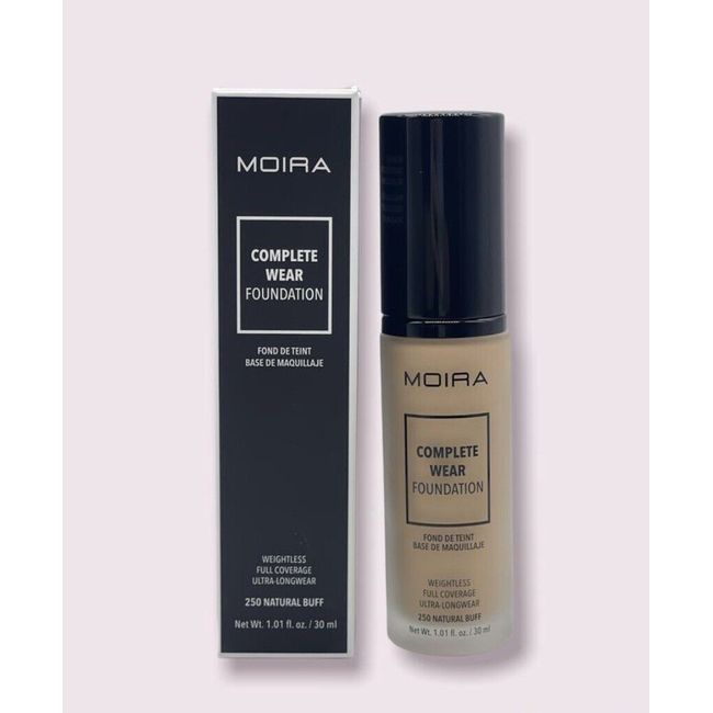 MOIRA COMPLETE WEAR FOUNDATION VITAMIN E - 250 NATURAL BUFF