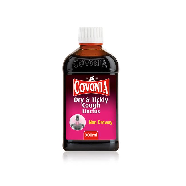 Covonia Dry & Tickly Cough Linctus 300ml soothing relief of dry coughs and sore throats