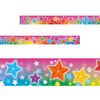 Rainbow Stars Classroom Trimmers 14.25m long Notice Board Display Borders