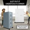2 Set Large Furniture Sliders with Pull Strap,Appliance Moving Sliders,Heavy ...