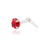 Andralok Sterling Silver 3.5mm Light Siam Nose Stud