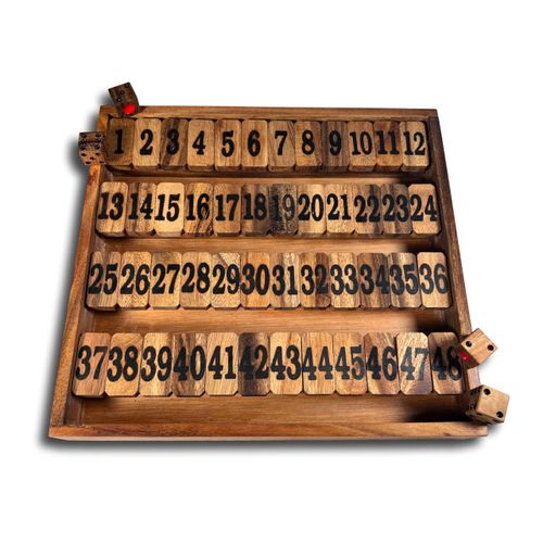 Shut The Box Game #1-48 - Advanced Version - Fun and Educational Game for the Whole Family