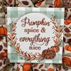 Pumpkin Spice And Everything Nice Burlap Deco Mesh Autumn Wreath