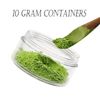 ZEJIA 10 Gram Cosmetic Containers 10pcs Sample Jars with Lids Plastic Makeup Sample Containers BPA Free Pot Jars(Clear)