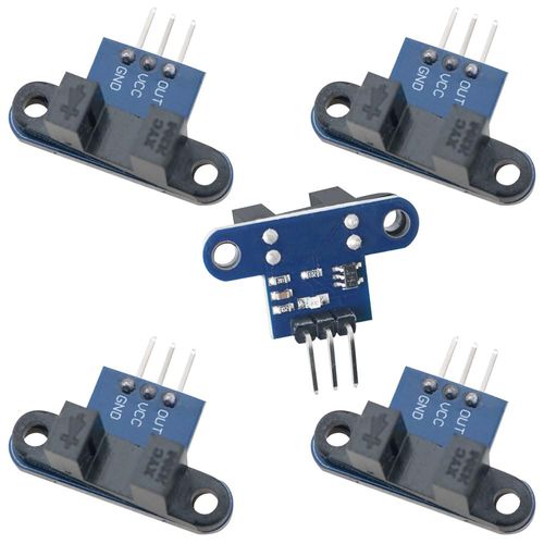 JJHXSM 5PCS IR Sensor Module with Indicator Light Intelligent Trolley Speed Sensor Module Optical Interrupt Sensor Motor Speed Detection for Trolley Distance Measurement