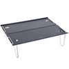 iBasingo Mini Camping Table Folding Table Outdoor Ultralight Serving Laptop Tray Table Portable Dining-table Picnic Tea Table Backpacker Table BVT01 (Black)