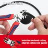 WORKPRO 4PC Pliers Set Long Nose Diagonal Cutting Groove Joint Slip Joint Pliers