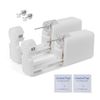 2 Pack 4mm Ear Piercing Kit with Cubic Zirconia Stud Earrings Ear Piercing Gun (Multicolor)