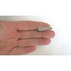 Generic Two small tiny silver leaf crystal alligator hair clips fine hair