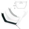 Floplast 114mm Square Gutter Seal RRSS1 Rubber Gasket Replacement