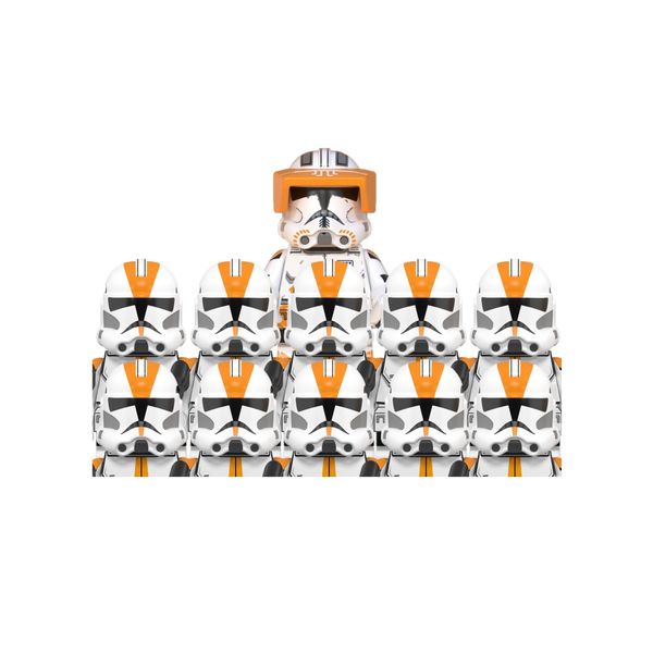 212th Clone Troopers 11pcs Clone Troopers Army figs Set Battle Pack with Accessories