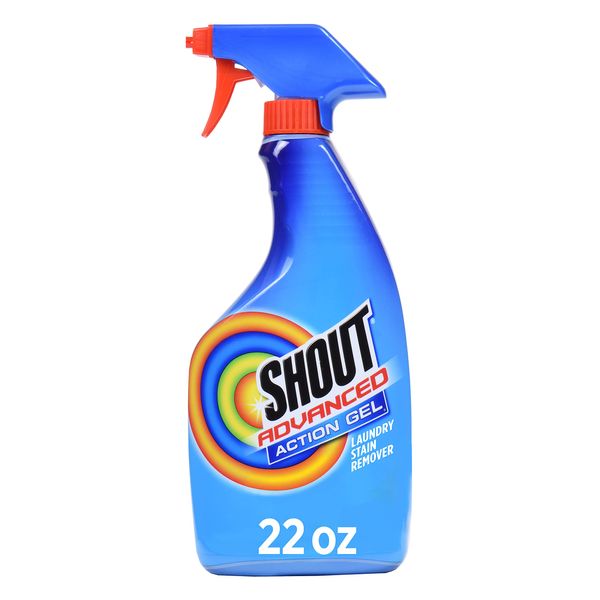 Shout Advanced Laundry Stain Remover Gel, Breaks Down 100+ Types of Tough Stains - 22oz Spray