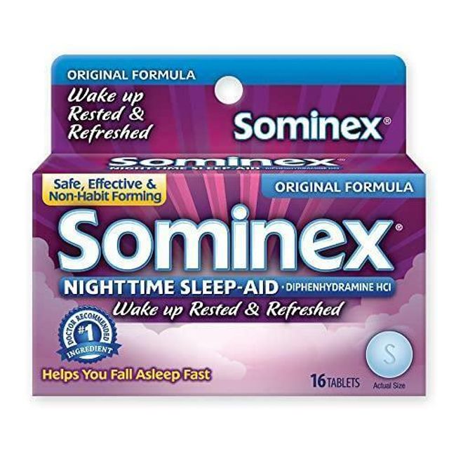 Sominex Nighttime Sleep-Aid, Safe and Effective, Non-Habit Forming, Original