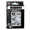 Las Vegas Raiders NFL Dice Set