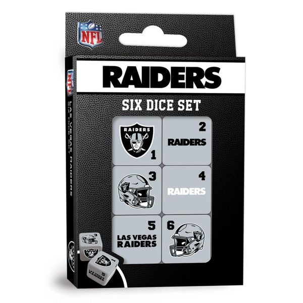 Las Vegas Raiders NFL Dice Set