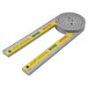 Hsthe Sea Plastic Protractor 360 Degree Horizontal Angle Gauge High-Precision Angle Ruler Angle Gauge Multi-Function Measuring Tool