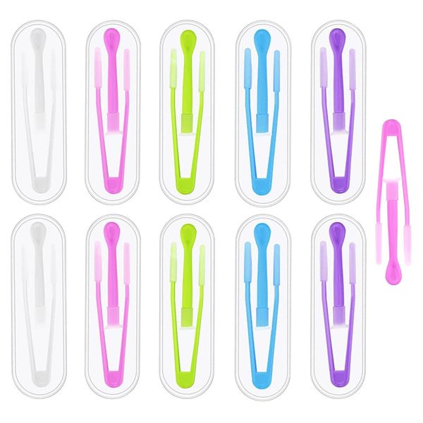 10 Pcs Contact Lense Applicator Contact Lens Tweezers Suction Stick Inserter Remover Contact Lens Handlers Contact Lens Remover Tool Contact Lense Applicator for Travel and Outdoor Activities to use