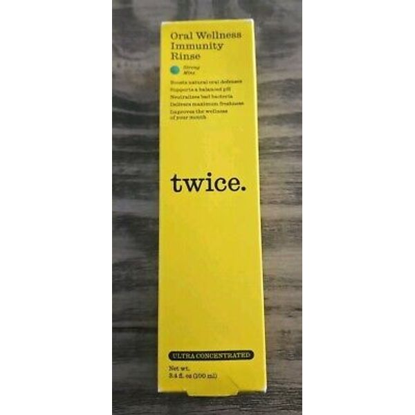 Twice Oral Wellness  IMMUNITY RINSE  3.4 oz  Strong Mint Flavor New & Sealed