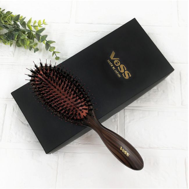 [Hometown Tax] Camellia Ingredients Smooth Natural Pig Hair/Nylon Hair Mix Cushion Brush VS-2