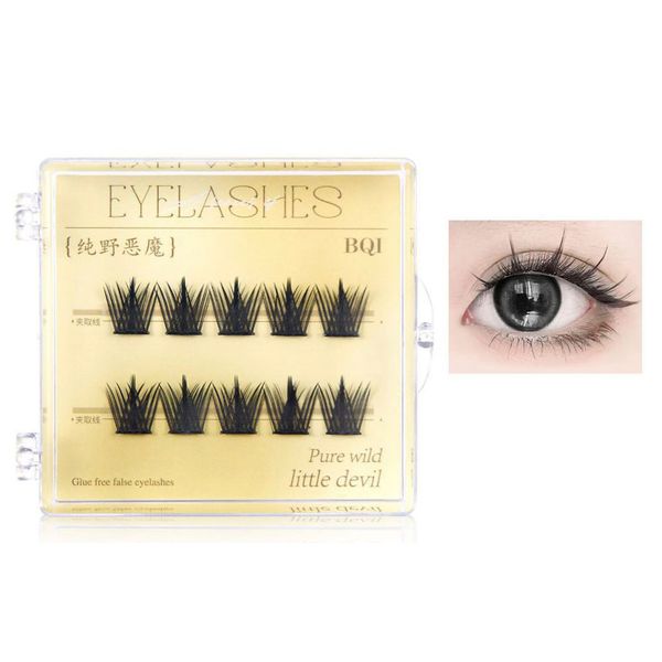 BQI No Glue False Eyelashes Trial Pure Wild Devil B7612A