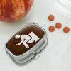 Man Pooping on Toilet Funny Rectangle Pill Case Trinket Gift Box