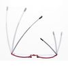 New Antenna Style Folding Reading Glasses Stylish Reading Glasses with Degree "+1.0 to +4.0" yr3048, red, 3.00 Strength