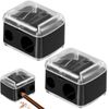 EYVRPAU Universal Makeup Sharpener Pencil Sharpener, Handy for On the Go Pack of 2