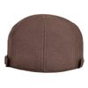 BOTVELA 2 Pack Men Newsboy Cap Cotton Golf Driving Flat Hat (Brown/Navy)