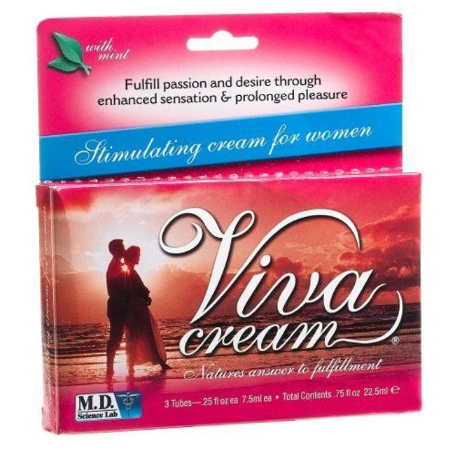 VIVA CREAM 3 Tube Pack - Female Stimulating Sex Enhancement Gel for Women