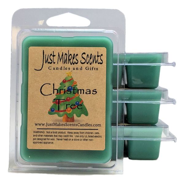 4 PACK - Christmas Tree Scented Wax Melts by Just Makes Scents