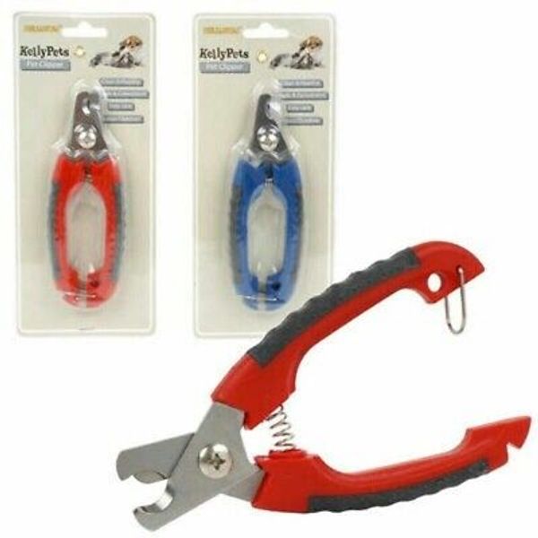 Lot of 6 Kelly Pets 6-inch Pet Nail Clipper Large Rubber Grip