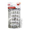 16 Mini Storage Round Containers with Lids, Reusable Stackable 2.2X2.5 cm (2 Pk)