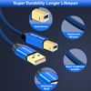 GOSYSONG Printer Cable 60ft, Active USB 2.0 Printer Cable, Type A to Type B Printer Cable, High Speed Active USB B Printer Cable
