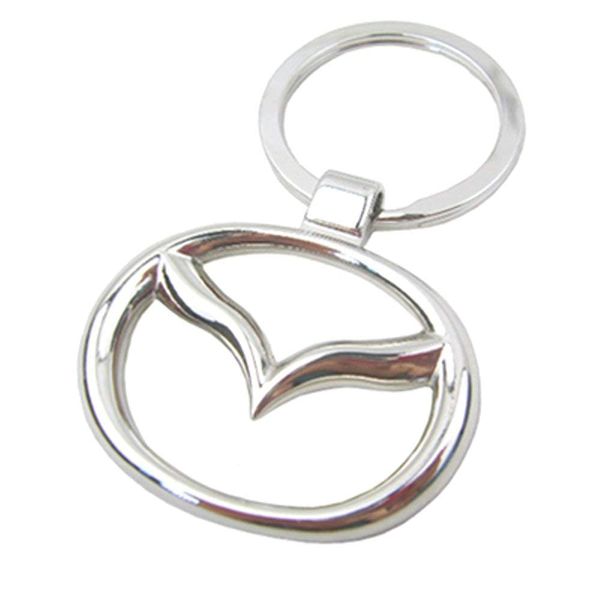 iTech ® Mazda Chrome Metal Car Logo Keyring Key Fob Keychain