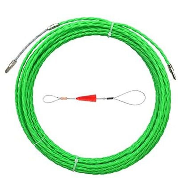 10M 33Ft Fish Tape Cable Puller Kit 4.5mm PET Electric Cable Puller9417