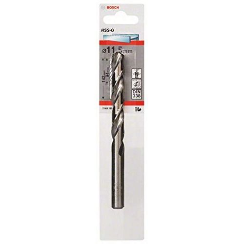 Bosch Professional 1x Metal drill bits HSS-G DIN 338 (for metal, Ø 11.5 x 94 x 142 mm, Accessory Drill Driver)