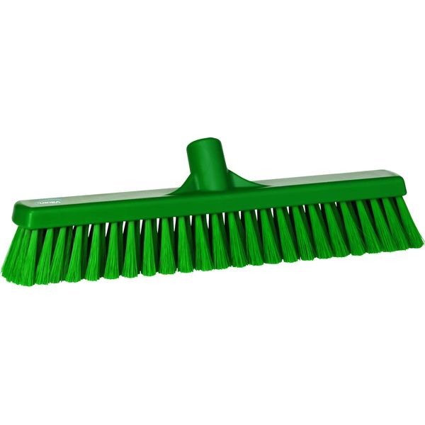 Vikan 31792 Fine Sweep Floor Broom Head, Polypropylene Block, 16-1/2" Polyester Bristle, Green