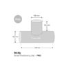 T-Roll Leg Positioning Aid - Leg Support Cushion. Size Small (Blue)
