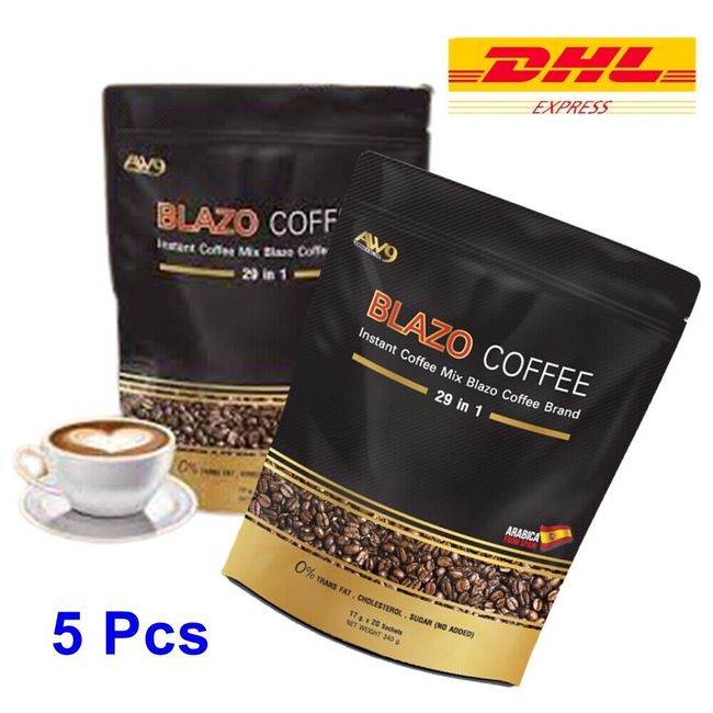 29-IN-1 BLAZO COFFEE INSTANT Drinks MIX THAI SLIMMING 5 Pcs