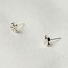 Minimal Bold Maltese Cross Silver 925 Silver Earrings