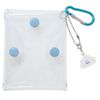 [Mini Pouch] Clear Pouch with Carabiner / Blue Coolier Accessory Case, Cute Goods, Mail Order