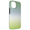 iPhone 15 Beautiful Ombre Blue Lime & Sage Green Color Gradient Smartphone Case