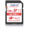128GB U3 100MB/s Memory Card For Canon EOS 250D, Canon EOS 90D Camera, Class 10 SDXC