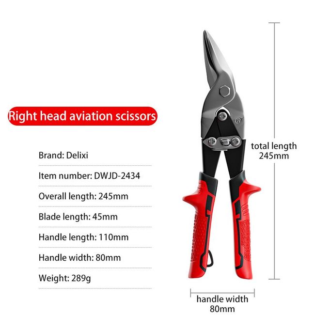 Multifunctional Metal Sheet Cutting Scissor Aviation Snip Cutter  Multi-directional scissors Industrial Work Professional Tool