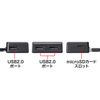 Sanwa Supply USB 2.0 Hub with Card Reader (Black) USB-2HC319BK