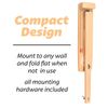 GoSports Hook21 Ring Swing Game -Ring Toss Game with Foldable Arm  - Natural