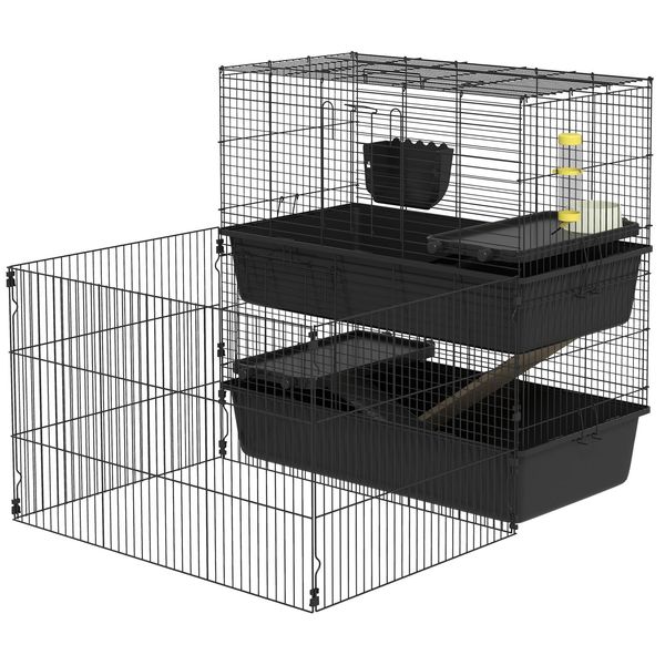 Rabbit Cage Playpen Pet Small Animal Habitat Indoor for Guinea Pigs Hedgehog